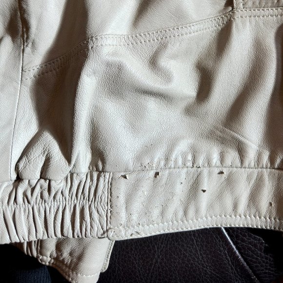 Used Men's Leather Spring Jacket. Size 50 or XL. Bomber style - Picture 6 of 6